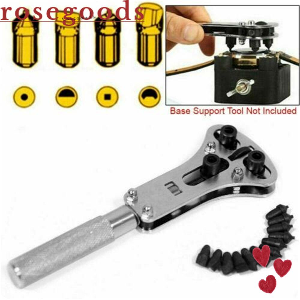 ☆Hoa Hồng☆ Bộ Dụng Cụ Tháo Lắp Sửa Chữa Đồng Hồ Đeo Tay Bền Bỉ