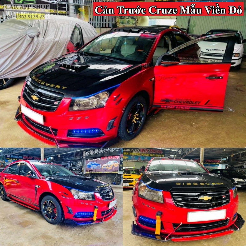 Cản trước Curze  Lip trước Chevrolet Cruze Hàng loại 1 Lắp cho các đời xe 2009 - 2014, 2015 - 2020