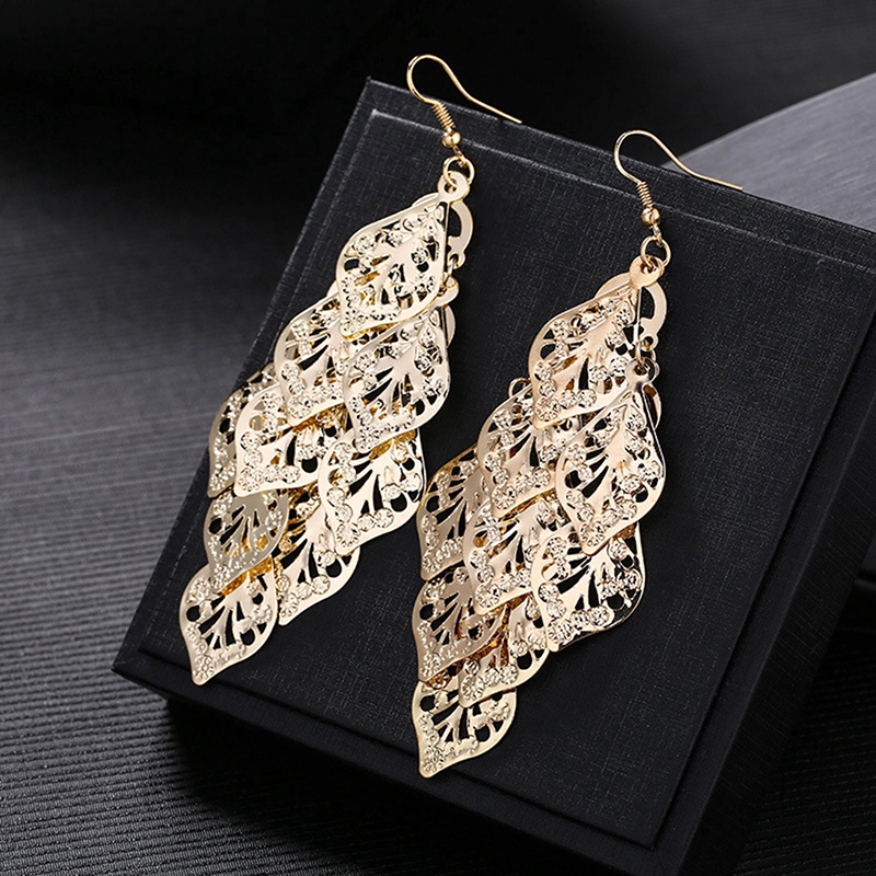 Leaves Dangle Earrings Long Earring for Women Jewelry