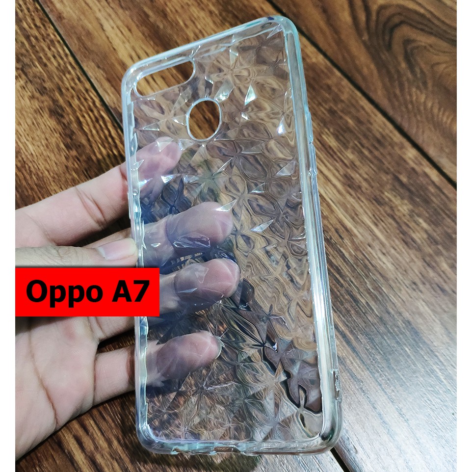Ốp lưng Oppo A7 vân kim cương