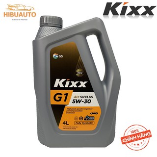 Dầu Động Cơ Xăng Kixx G1 API SN Plus 5W30 4L Thùng Nhựa Triple Double