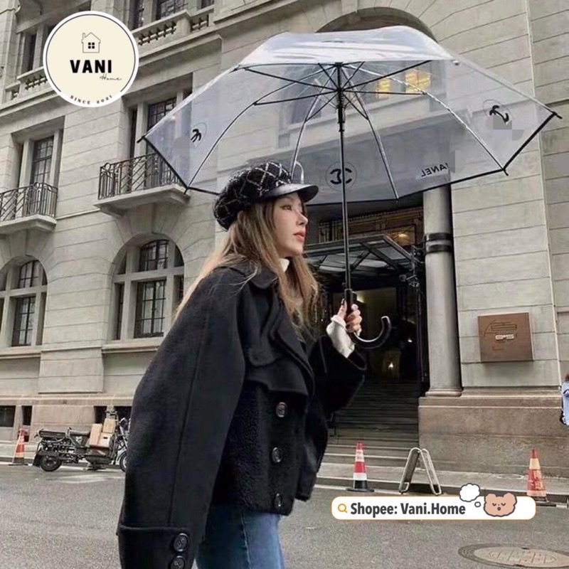 Dù trong suốt phong cách dành cho nữ - Ô dù đi mưa, đi du lịch , chụp hình ngoại cảnh sang chảnh