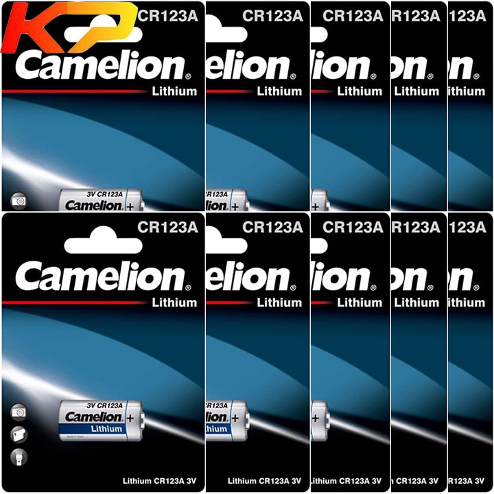 Bộ 2 Pin CR123 3V Camelion, Pin Máy Anh CR123A-BP1 PhotoLithium