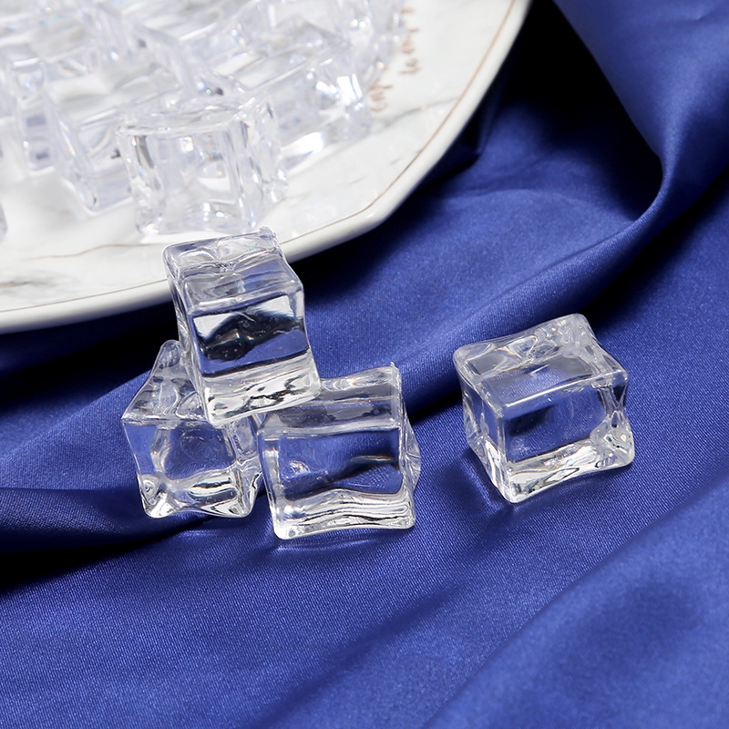 Set 3 viên đá giả SELENS tái sử dụng được bằng acrylic trong suốt làm đạo cụ chụp ảnh