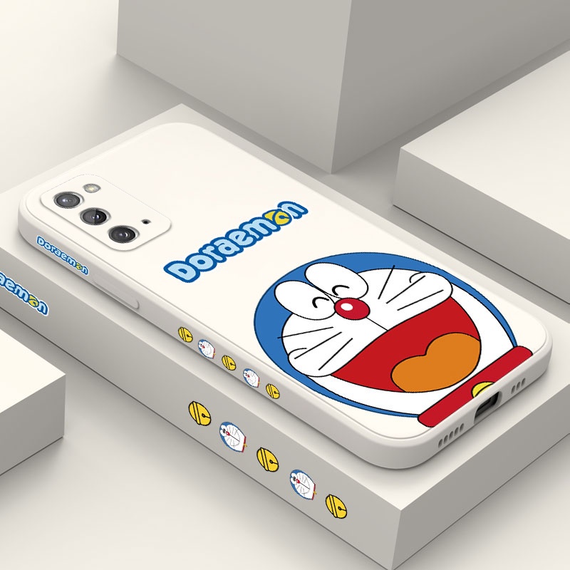 Ốp Điện Thoại Silicon Dẻo In Hình Mèo Xanh Dương Cho Samsung Galaxy Note 20 Ultra 10 Plus 9