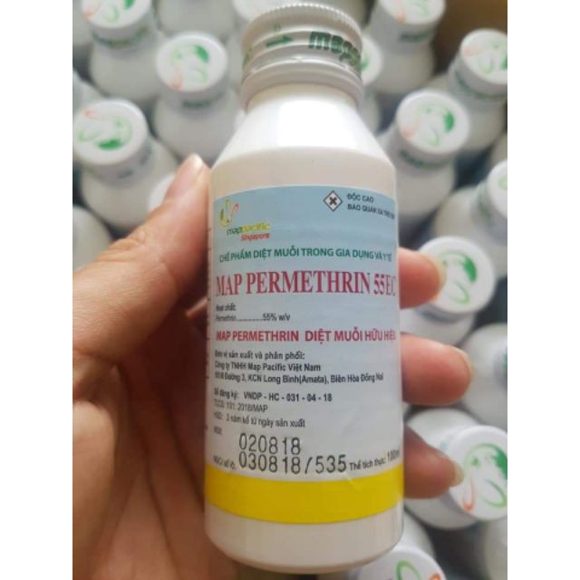 Thuốc diệt muỗi, côn trùng Map Permethrin 55 EC 100ml