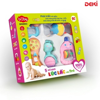 Combo: 5 đồ chơi lúc lắc cho trẻ dk580013 - duka
