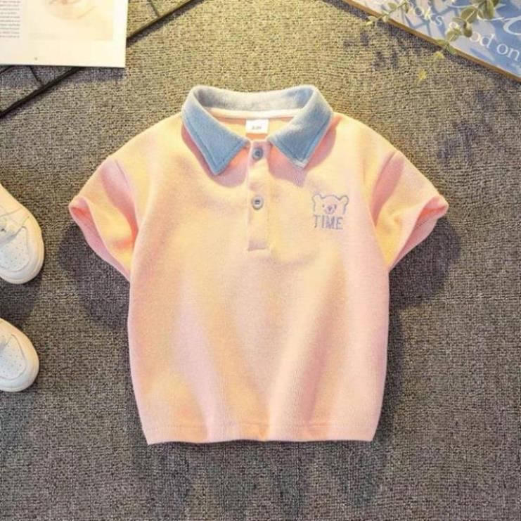 Áo thun polo trắng bé trai 3 - 12 tuổi☑️ Áo phông bé trai 8 9 10 11 12 tuổi size đại 30kg 35kg 40kg