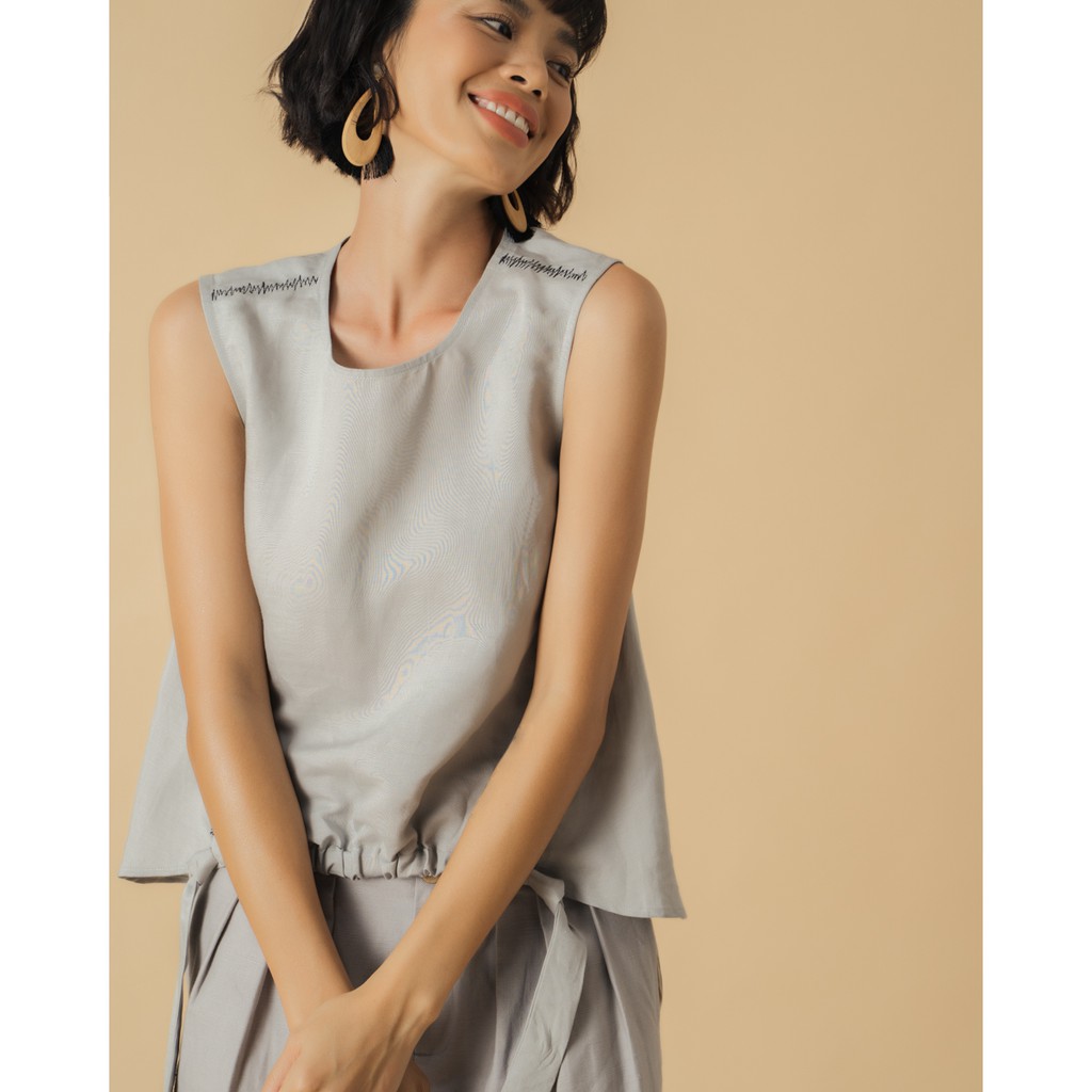 Áo Linen Xám F2 Fashion &amp; Freedom
