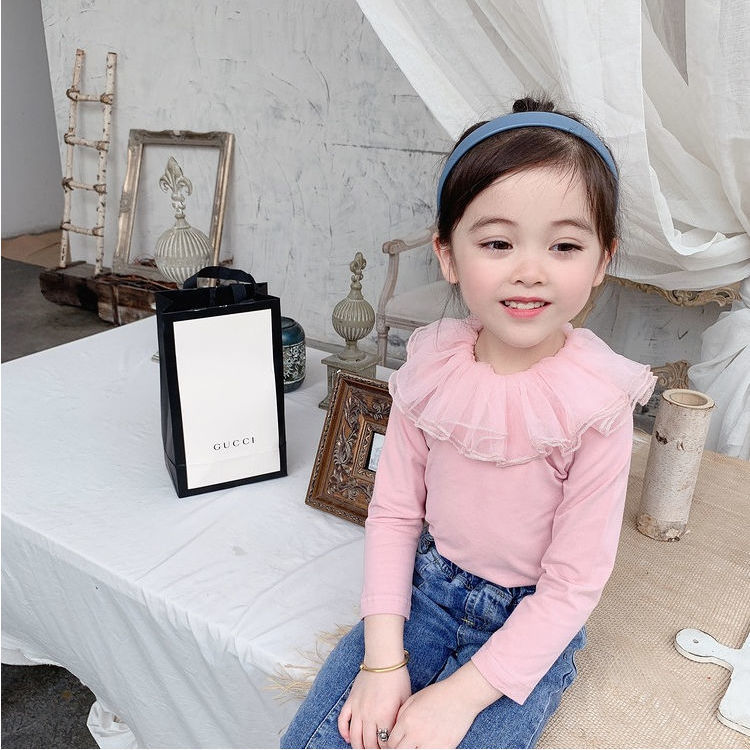 Áo Thun Cotton Tay Dài Hai Cách Sử Dụng Kép Thời Trang Mùa Thu Cho Bé Gái