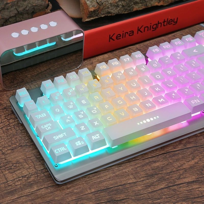 Bộ bàn phím và chuột có dây USB đèn nền máy tính trò chơi gà bên ngoài lol Văn phòng cảm giác robot nhà | BigBuy360 - bigbuy360.vn