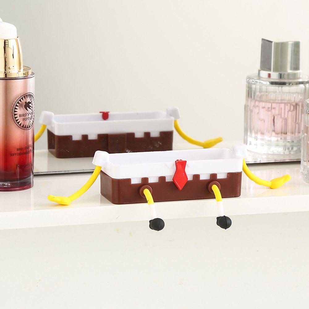 Rổ Đựng Mút Rửa Chén Hình Vuông In Hoạt Hình Có Lỗ Thoát Nước Tiện Dụng Cho Nhà Bếp