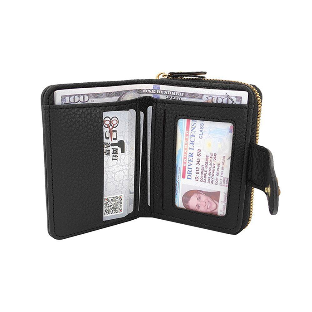 Ví Da PU Dáng Ngắn Có Kẹp Hình Chú Ong Dễ Thương Thời Trang Cho Nữ