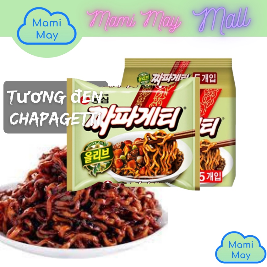 Mì cay Samyang, Mỳ gà cay Hàn Quốc vị truyền thống, phô mai, Carbonara, tương đen Chapagetti, shin ramyun
