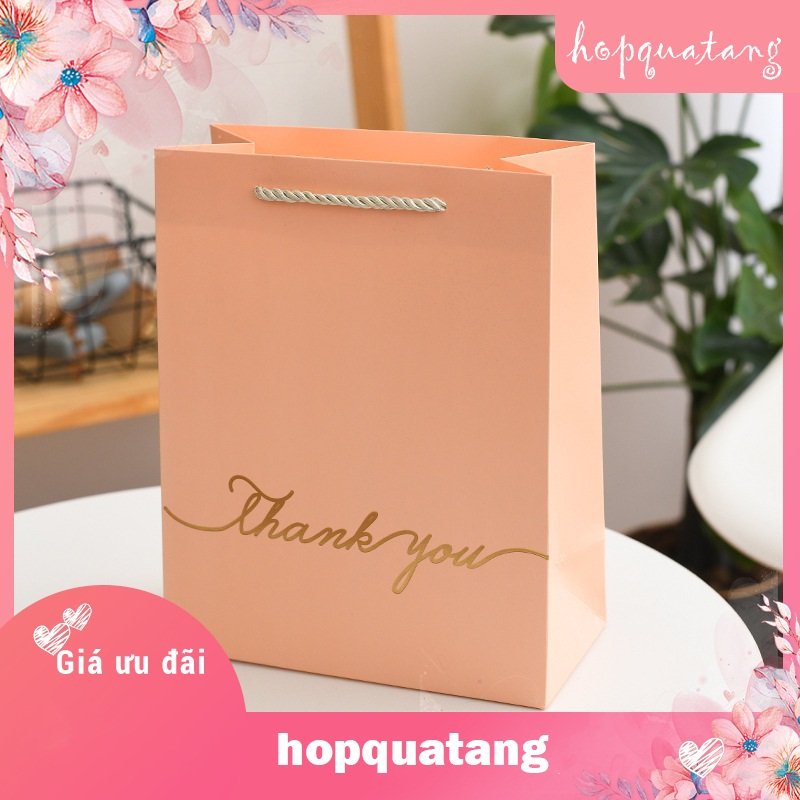 Túi Quà Tặng Giấy Cứng Thank you Ngày Sự Kiện Kỷ Niệm Tết 20/10 20/11 8/3