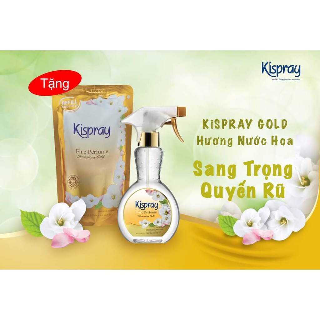 Nước Xịt Ủi Kispray Quyến Rũ ( MUA 1 CHAI TẶNG 1 TÚI KISPRAY CÙNG LOẠI)