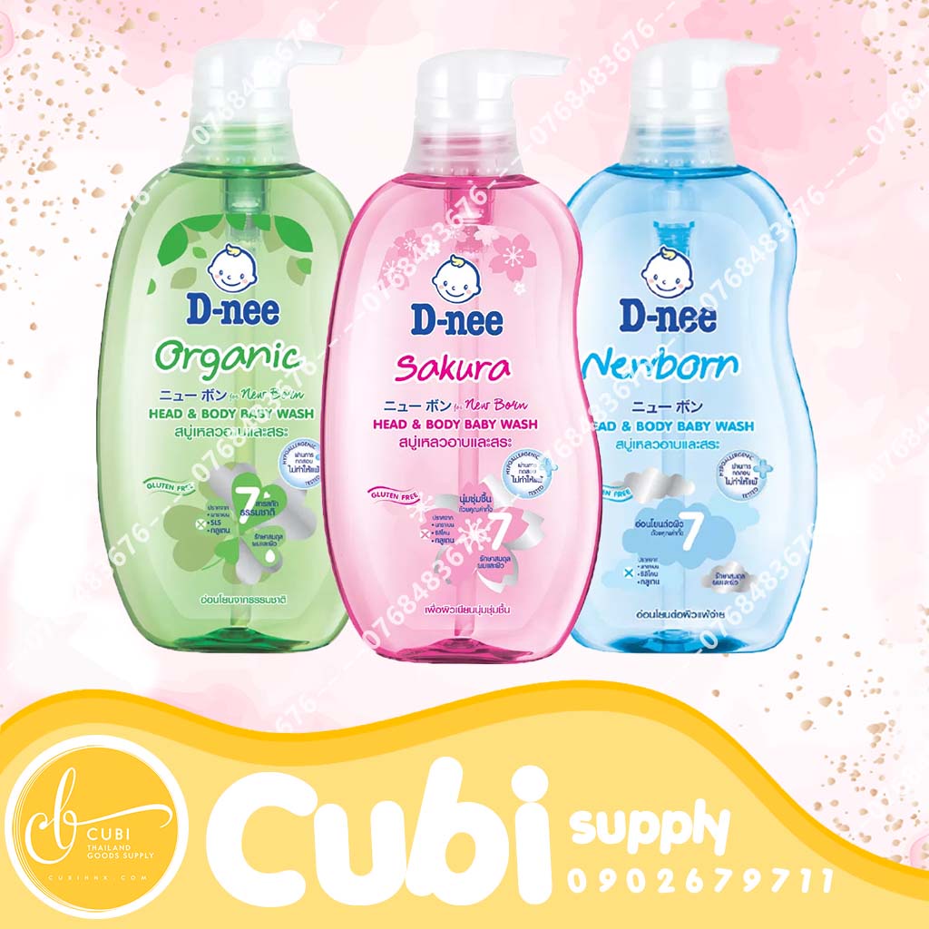 [Hàng Đại Thịnh] Tắm gội toàn thân DNEE Pure Thái - 380ML