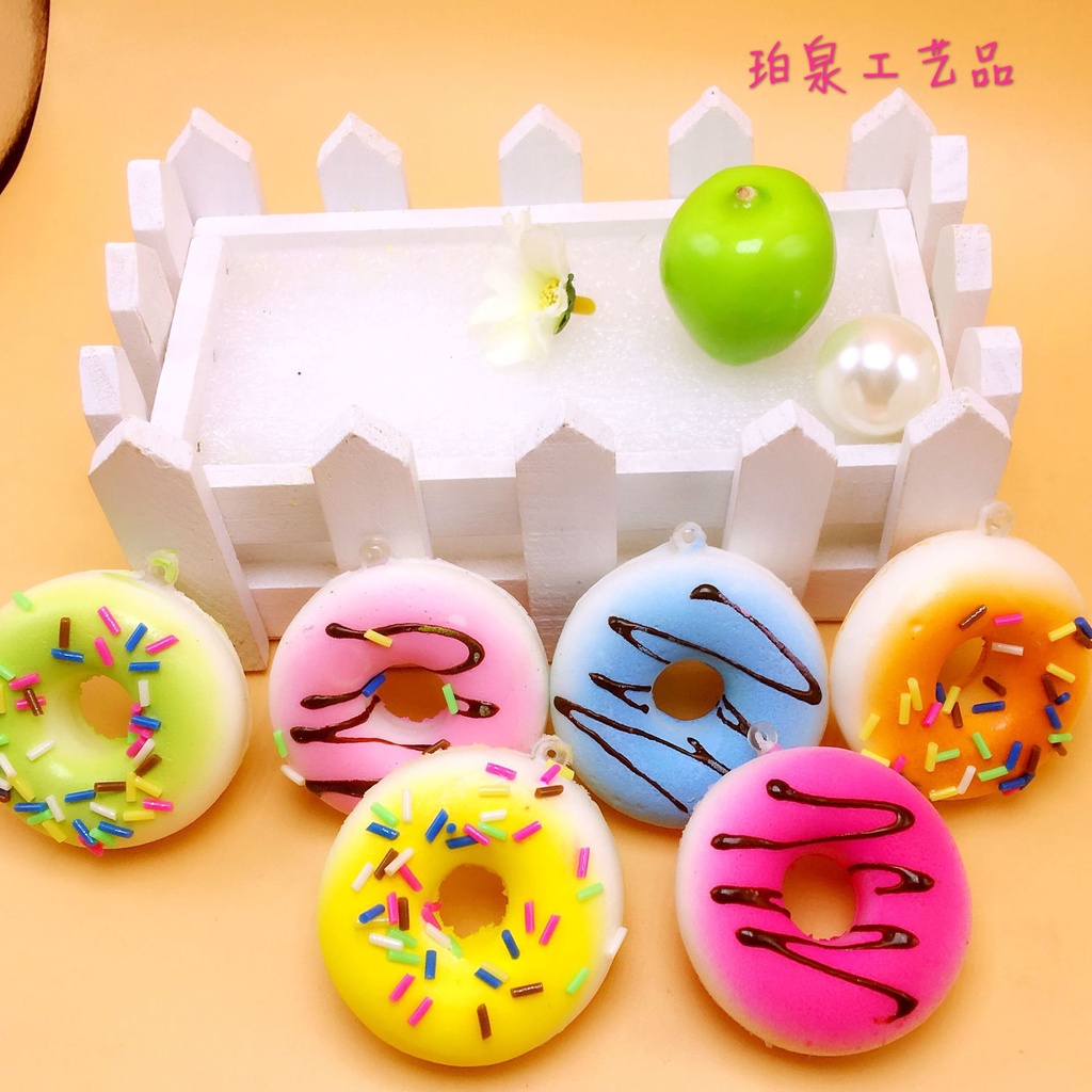 Squishy Lớn JUMBO Hình bánh donus rắc socola Đồ Chơi Xốp Giảm Stress Hình mềm mịn dễ Thương đàn hồi Cho Bé