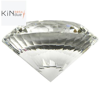 Viên đá pha lê kim cương nhiều mặt bằng thủy tinh trong suốt 80mm dùng trong tiệc cưới