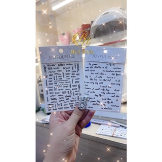STICKER HÌNH DÁN CHỮ 2 TẤM