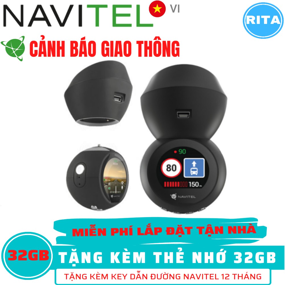 [Miễn Phí Lắp Đặt] Camera Hành Trình Navitel R1050 GPS