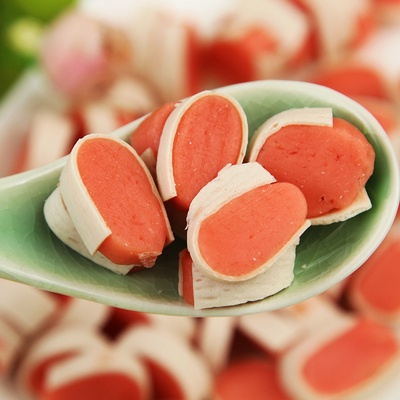 Bánh thưởng cho chó sushi cá tuyết nhân thịt gà Hello Joy túi 100g - Bivido