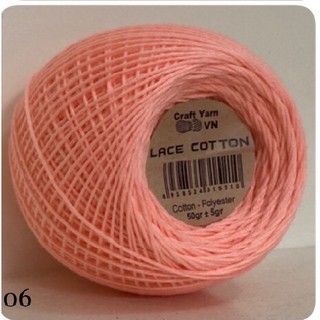 Sợi Lace cotton( mã từ 01-56 )-50g