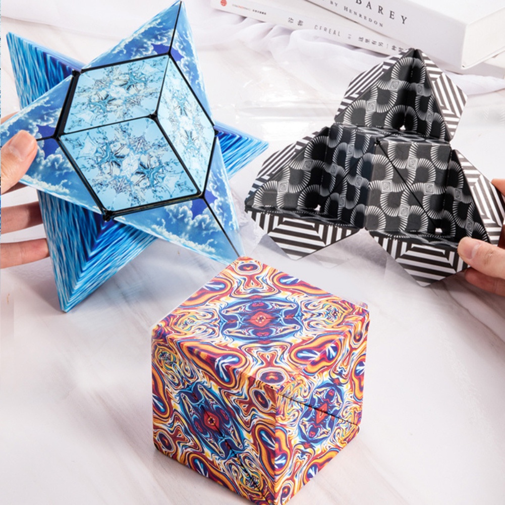 Đồ Chơi Khối Rubik 3D Nam Châm Thay Đổi Nhiều Loại Đồ Chơi Giảm Căng Thẳng Cho Trẻ Em