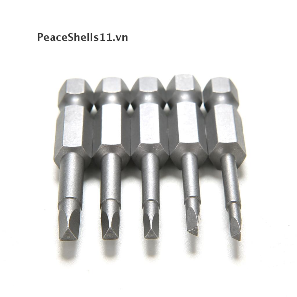 Set 5 mũi tua vít từ tính đầu tam giác bằng thép 1/4&quot; 50mm 11