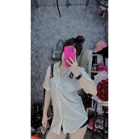 Áo sơ mi 2 khoá vai cộc tay TTA797