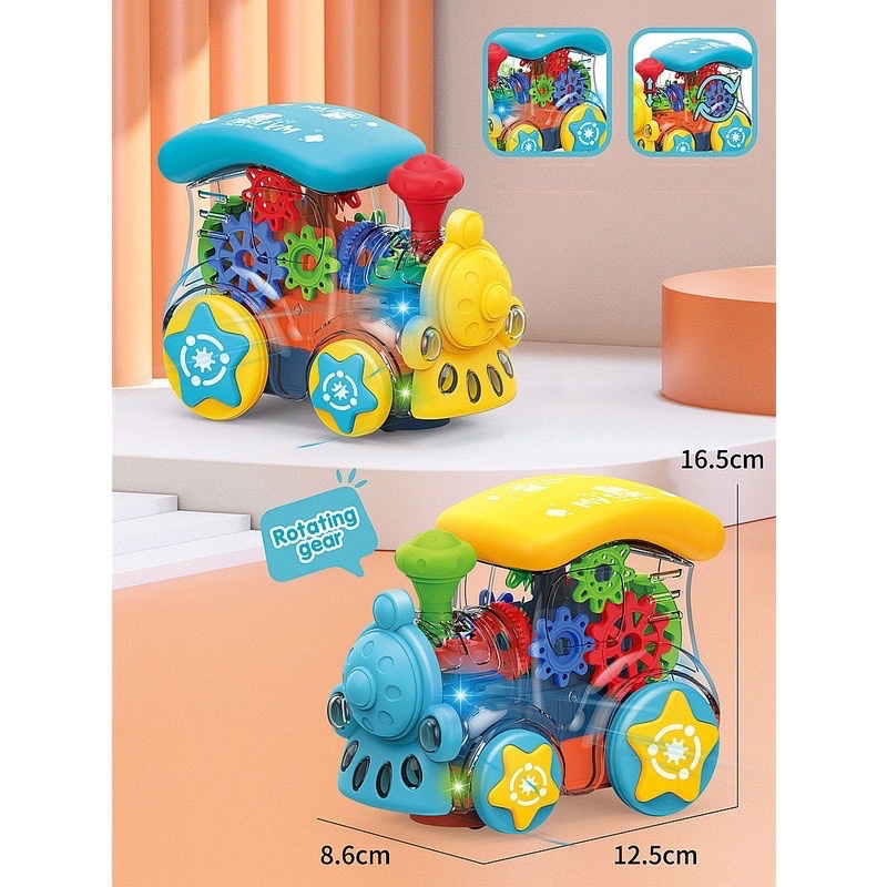 Tàu lửa dùng pin phát sáng dạng trong suốt