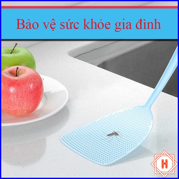 Vỉ đập ruồi nhặng tiện ích cán dài dạng dẹt tiện dụng { H }