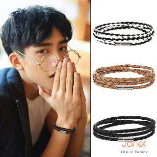 Vòng Tay Dây Bện Nhiều Lớp Bằng Thép Không Gỉ Có Khóa Bằng Thép Không Gỉ Giá Sỉ Châu Âu Mỹ Cho Bé Trai