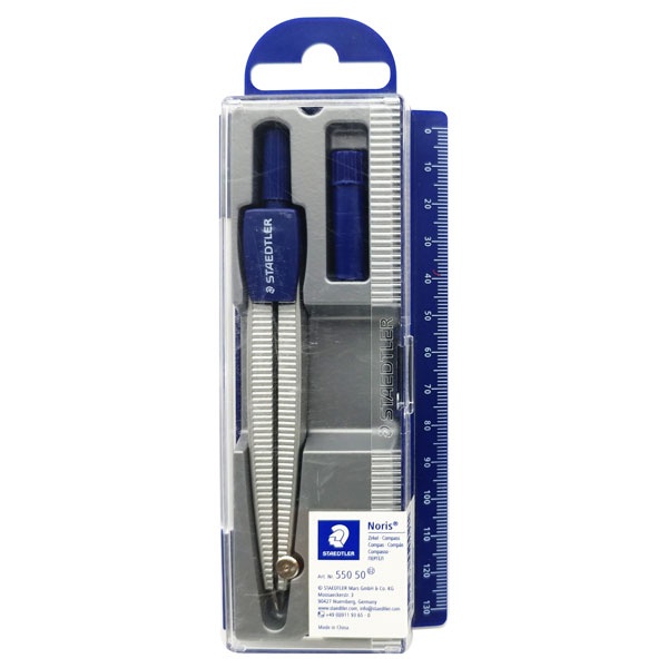 Bộ Compa + Bút Chì Kim + Ngòi Chì - Staedtler 550-50 - Màu Tím