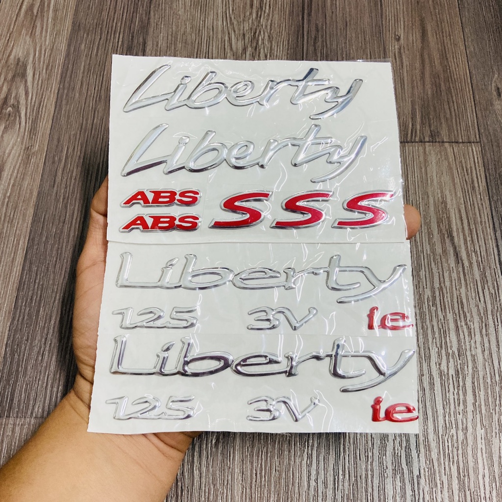 Bộ tem dán xe VESPA, LIBERTY các đời chât liệu nhựa nổi màu sắc rực rở dán thay thế xe PIAGGO