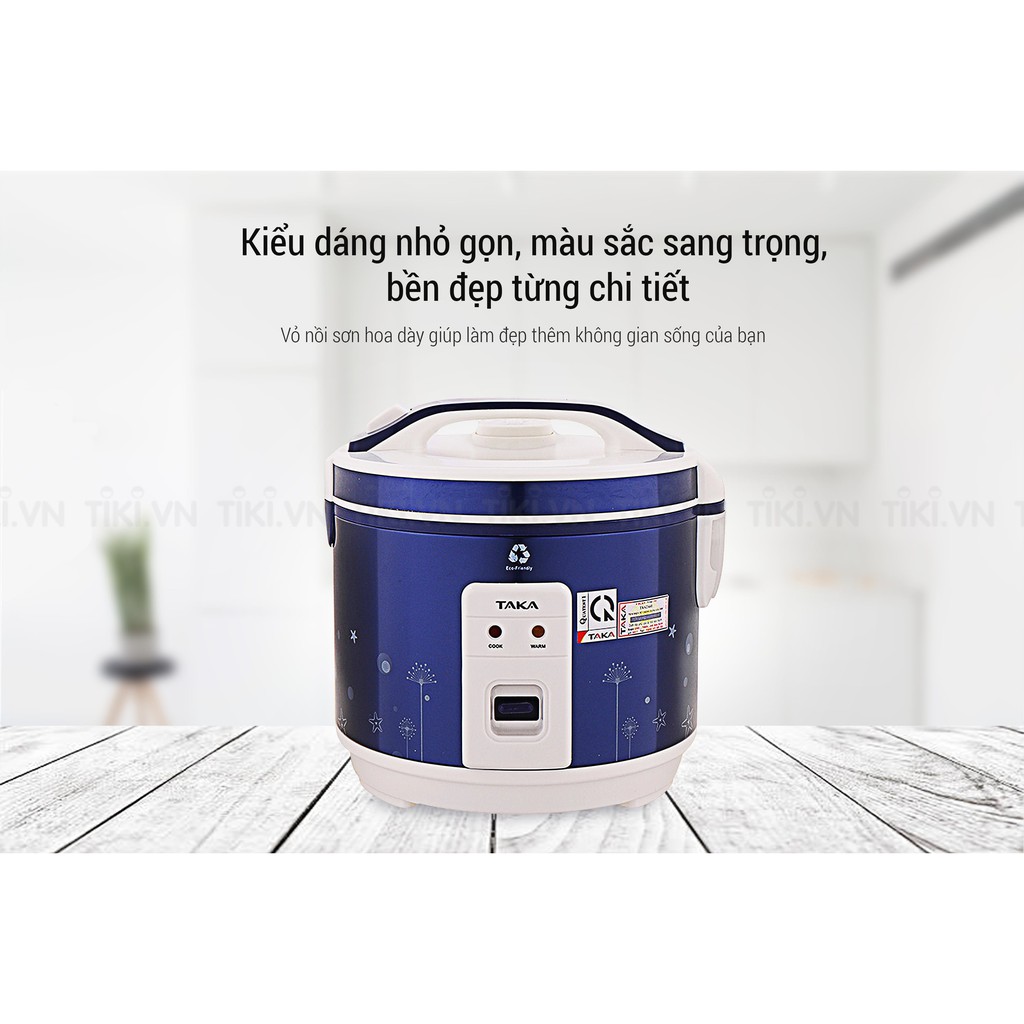 Nồi Cơm Điện Nắp Gài Taka TK-RCD10D1 (1L) - Hàng chính hãng