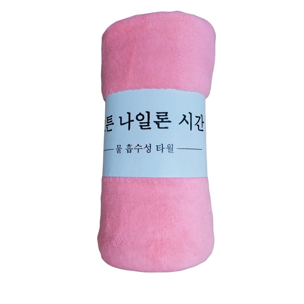 Khăn Tắm Lông Cừu Hàn Quốc Màu trơn Size Lớn 70x140cm
