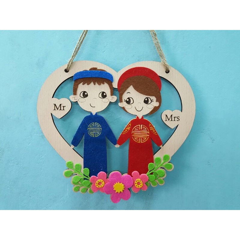 Biển Decor cô dâu chú rể