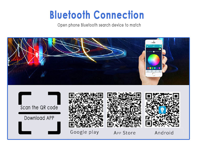 Loa Bluetooth Không Dây Nhiều Màu Điều Khiển Bằng Ứng Dụng Điện Thoại