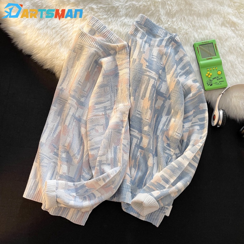 Áo sweater dệt kim tay dài cỡ M-2XL dễ phối đồ phong cách Hàn Quốc thường ngày ấm áp