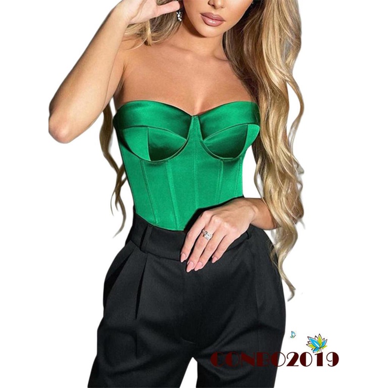 Áo Ống Chất Satin Màu Sắc Đơn Giản Cho Nữ