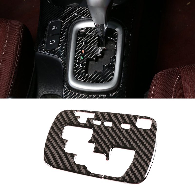 Khung Viền Bảng Điều Khiển Cần Số Bằng Sợi carbon Trang Trí Nội Thất Xe Hơi toyota hilux 2015-2021