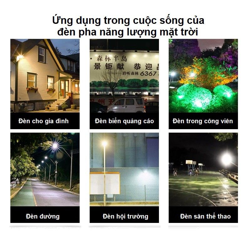Đèn năng lượng mặt trời led pha công suất 20W - Đèn pha LED 20W
