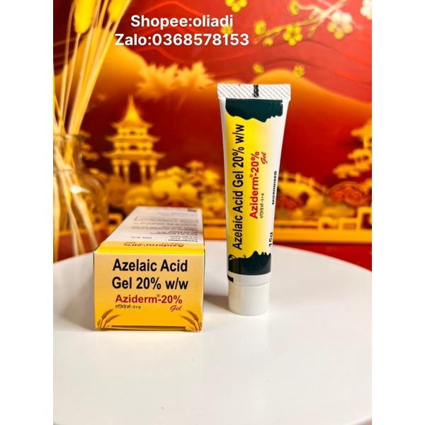 AZIDERM Azelaic 20% GEL giảm mụn