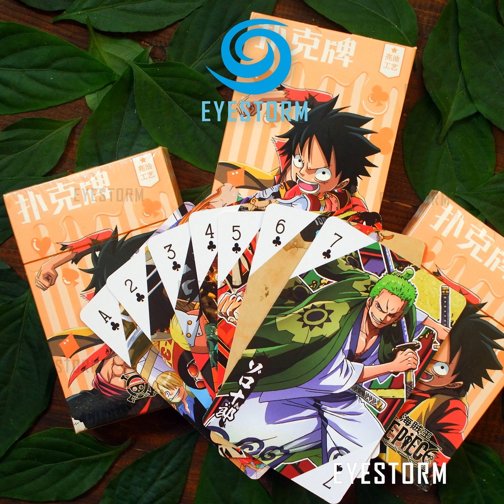 Bộ bài tây, tú lơ khơ anime, manga One Piece 2 - Đảo Hải Tặc - Poker S - 54 lá