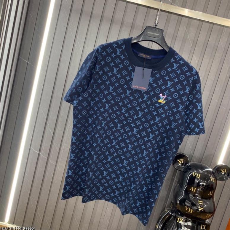 Áo Thun LV Nam Hoạ Tiết Hoa LV Cực Chất - Áo Phông LV Nam Thêu Siêu Đẹp -HN shop