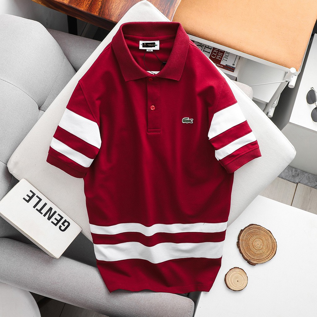 [Mã SR101512 giảm 25% đơn 50K] Áo Polo Nam Cao Cấp Lacoste Phong Cách Lịch Sự Cotton 100% co dãn 4 chiều | BigBuy360 - bigbuy360.vn