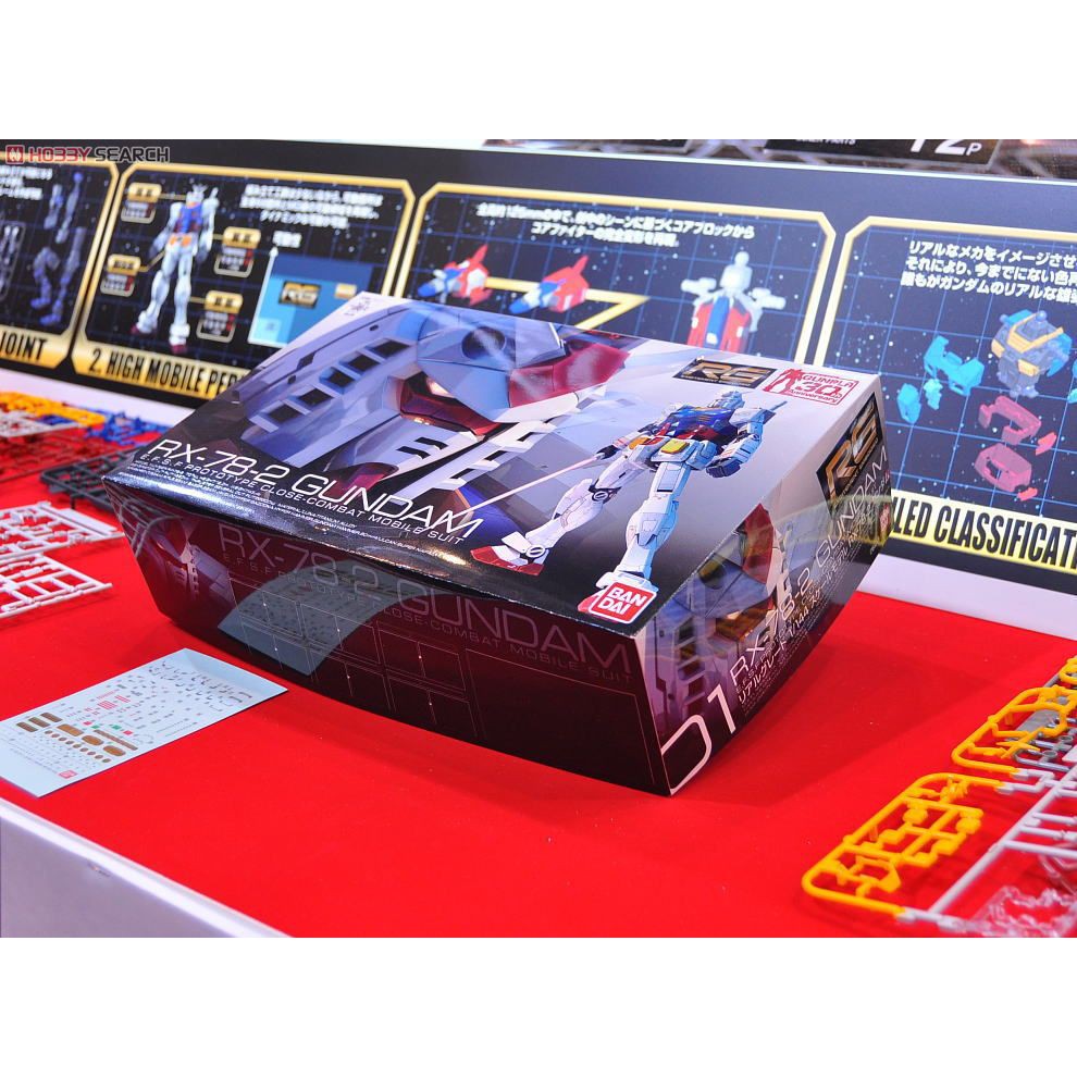 Mô Hình Lắp Ráp Gundam RG 01 Rx-78-2 Gundam Tỉ Lệ 1/144, Hàng Chính Hãng Bandai - Nhật Bản