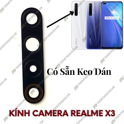 Mặt kính realme x3 có sẵn keo dán