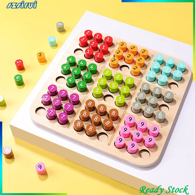 Bảng Trò Chơi Sudoku Bằng Gỗ Có Số Giáo Dục Cho Bé
